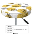 thumbnail image 4 of Disketp Gold Dots and Leaves Stool Covers Round, Super Soft Round Bar Stool Cushion Covers Seat Cushion - {sizeName}-12 inch, 4 of 7