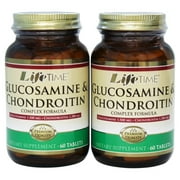 LifeTime Vitamins - 2-Pk Glucosamine 1500 mg & Chondroitin 1200 mg Complex Formula (60+60) - 120 Tablets