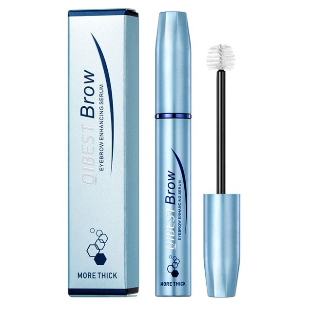 Maquillaje líquido para cejas Qibest, espeso, natural, refrescante, negro, cuidado hermoso