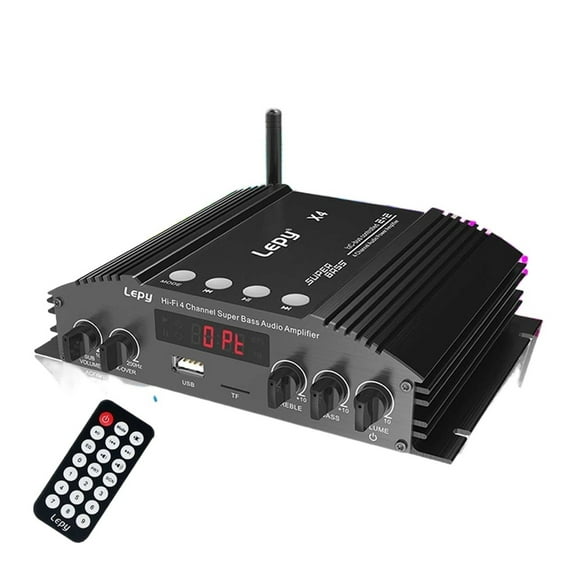 2400W 4CH Car Audio Stereo Power Amplifier Bluetooth Home Theater Amplifiers Music Subwoofer Sound System ,Wide Application