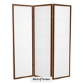 thumbnail image 6 of Red Lantern 5 ft. Tall Double Cross Shoji Screen - Walnut - 3 Panels, 6 of 6