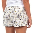 thumbnail image 3 of Peanuts Pajamas Women's Snoopy And Woodstock Stars Micro Boxer Shorts Lounge Bottoms, 3 of 6
