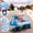 Blue + Polypropylene, variant on 12V Kids ride on Electric Wiggle Car W/2-in-1 Smart Design,Controllable LED Lights,Flashing PU Wheels&Wide front auxiliary wheels,Triangular Stability Frame,5MPH Max Speed,Bluetooth Music,for kids 3-
