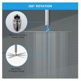 YgIRTID Rainfall Shower Head 10 Inch Solid Square Ultra Thin 304