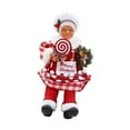 thumbnail image 4 of HILABEE Christmas Chef Ms Claus Figurine Chef Statue Centerpiece Collectible Xmas Gift Christmas Decoration for Home Fireplace Party A, 4 of 8