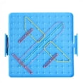 thumbnail image 3 of s de placa de uñas de plástico Juego de rompecabezas de de áticas para Geometría de áticas Juguetes educativos R Baoblaze Placa de tabla de uñas Geoboard Math, 3 of 8