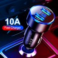 thumbnail image 4 of 1~5PCS Car Charger For Cigarette Lighter Smart Phone USB Adapter Mobile Phone Charger Dual USB Digital Display Voltmeter Fast Style B 5pcs, 4 of 6
