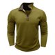thumbnail image 4 of pstuiky camisa de manga larga para hombre, Blusa informal de manga larga con cuello alto y cremallera de color liso para hombre tops de invierno para hombre l, 4 of 7