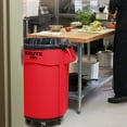 thumbnail image 4 of Rubbermaid FG264300RED BRUTE 44 Gallon Red Round Trash Can, 4 of 5