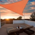 thumbnail image 2 of Yescom 11 Ft 97% UV Block Triangle Sun Shade Sail Canopy Outdoor Patio Garden Lawn, 2 of 12