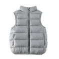 thumbnail image 6 of Baozhu Winter Puffer Vest Hooded Jacket,Child Boy Girl Solid Color Lightweight Down Coat,2-12 Years, 6 of 12