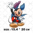 thumbnail image 1 of Pegatinas de vinilo con estampado de bruja, Minnie, murciélago, Mickey Mouse, transferencia de calor para niños, ropa de bebé, Disney, fantasma de Halloween, parches para planchar, 1 of 4