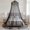Black Mosquito Net, variant on Dome-Shaped Printed Ceiling Mosquito Net Canopy, Light Strip Not Included, Available in White or Black, Reinforced Mesh Mosquito-Proof Design, Freestanding Household Bedroom Mosquito Cover