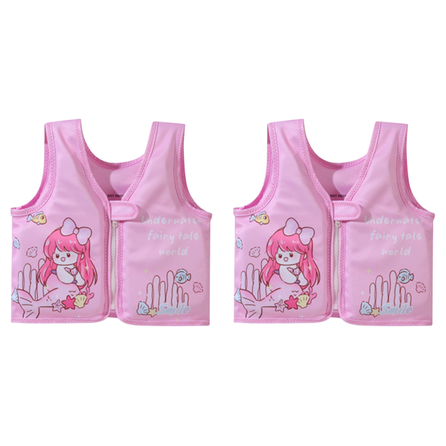 3D Lindo Animal Natación Chaleco Chaqueta Bebé Traje Baño para Niñas Pequeñas () Rosa