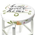 thumbnail image 3 of Lsque Home Sweet Home Floral Round Bar chair cushion covers Velvet Fabric Premium Comfort Protects from Scratches and Stains for 14-17 Inch Chair- 14 inch, 3 of 7