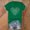 Green, variant on YHAJDS Summer Tops for Women Blouses Dressy Casual Mother's Day Print Round Neck Loose Spring Blouse