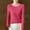 Red, variant on Buigttklop Women'S Knit Pullover Sweater Slim Fit Long Sleeve Crewneck Lightweight Casual Basic Soft Solid Color Knitted Top