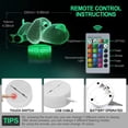 thumbnail image 2 of Luz nocturna 3D para perros para niños, regalos para mujeres, lámpara de ilusión 3D con 16 colores y control remoto, regalo para niños, regalo para niñas, regalo de cumpleaños para niños de JFHHH pequeña, 2 of 2