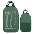 thumbnail image 4 of Bolsas para guardar utensilios de cocina, portátiles, multifuncionales, para barbacoa, viajes, senderismo, picnic (verde), 4 of 14