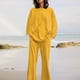 thumbnail image 4 of ICHUANYI Clearance Women's Summer Suit Fashion Short Printing Color Trousers Casual Two-Piece Suit(Yellow, XL) ICHUANYI WER2023080702200, 4 of 7