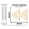thumbnail image 2 of Unfinished Wood Rewind Shape | DIY Craft Cutout 16" / 3/4", 2 of 3