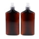 thumbnail image 2 of 2x 500ML Amber Top Limpia de Jabón Juego de de Champú - Cabeza de bomba cra Cabezal de bomba transparente Baoblaze Botella de loción vacía, 2 of 8