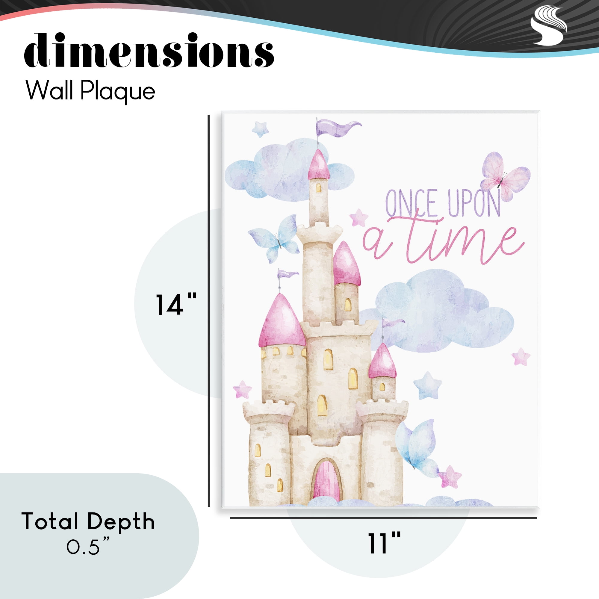 Once Upon A Time Castle Wall Plaque Art, design by Kim Allen