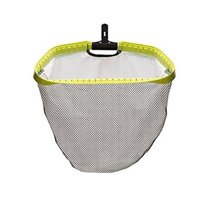 Ocean Blue Water Products 140064 20 in. Tsunami Leaf Rake with Fine Mesh Bag - Yellow