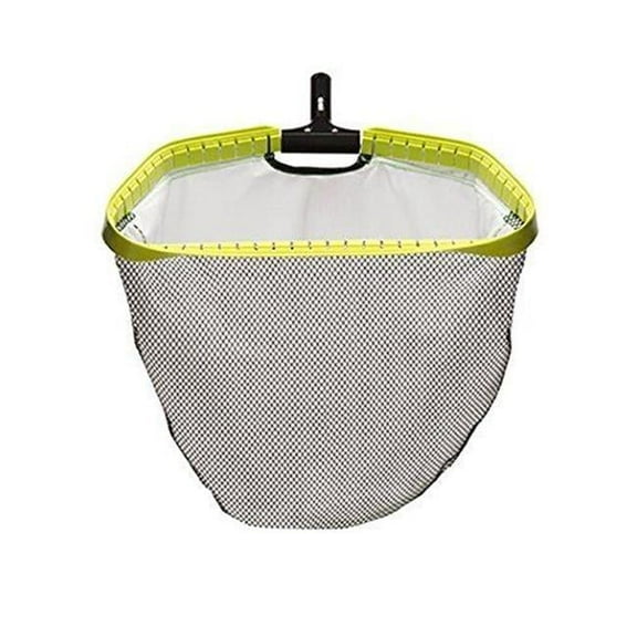 Ocean Blue Water Products 140064 20 in. Tsunami Leaf Rake with Fine Mesh Bag - Yellow