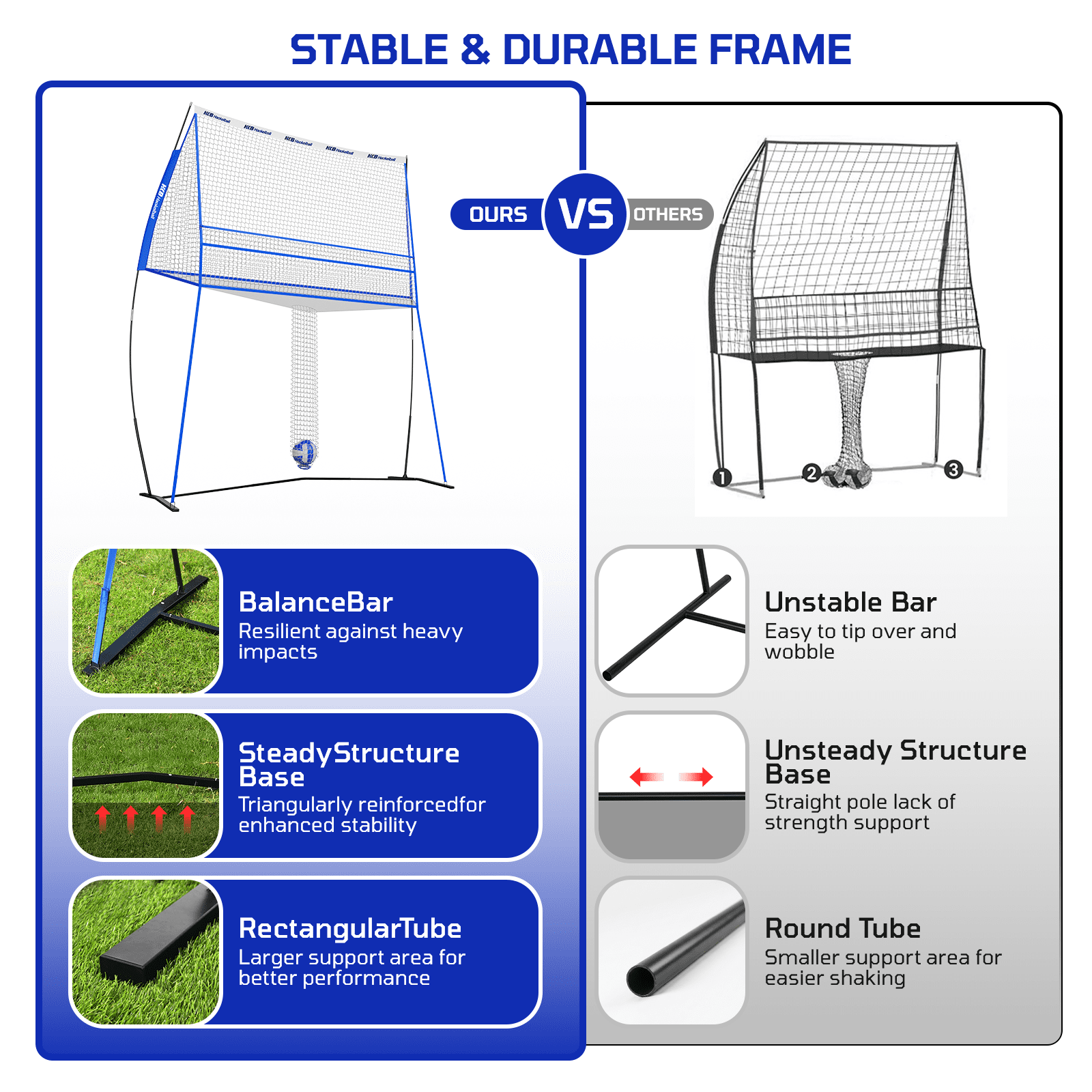 Haokelball 11x 8 ft Volleyball Training Equipment Practice Net Station for Backyard Indoor Outdoor