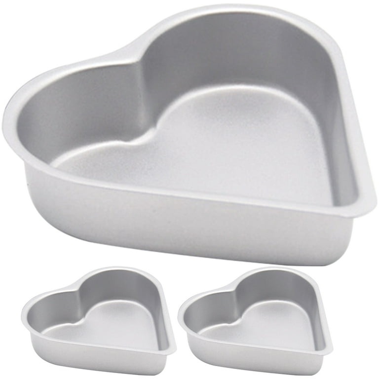 3Pcs Metal Pudding Molds Heart Cake Molds Non-stick Jelly Molds Metal  Pudding Pans