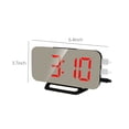 thumbnail image 3 of EGNMCR Creative New Student Children's LED Digital Electronic Clock Mirror Wall Clock USB Mobile Phone Charging Calendar Alarm Clock, Gift, 3 of 8