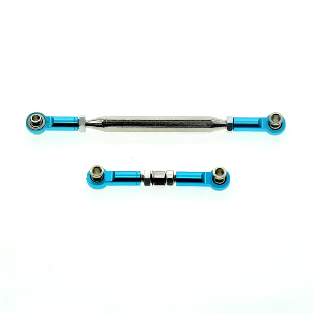 Brazo de enlace de dirección de la dirección de metal Termina Termina 1/12 Crawler Escalada Modificación de camiones Reemplazo de piezas de actualización para MN D90 99S Azul 2 piezas Speravity FN001386-03