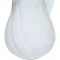 thumbnail image 6 of TrueCraftware- 64 oz/ 1.9 L Swirl Double Wall Insulated Beverage Server White Color- Thermal Coffee Carafe/Server Plastic Built-in Front ID Tag (3 included) NSF Certified Hot Beverage Dispenser, 6 of 7