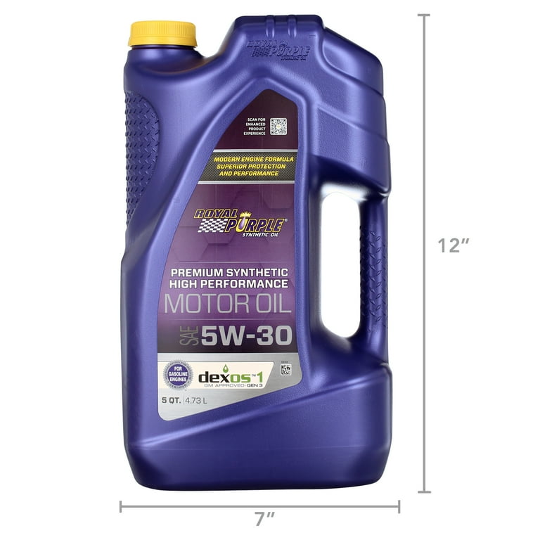 Royal Purple High Performance Motor Oil 5W30 Dexos (5 Qt) Royal Purple High Performance Motor Oil 5W30 Dexos (5 Qt)