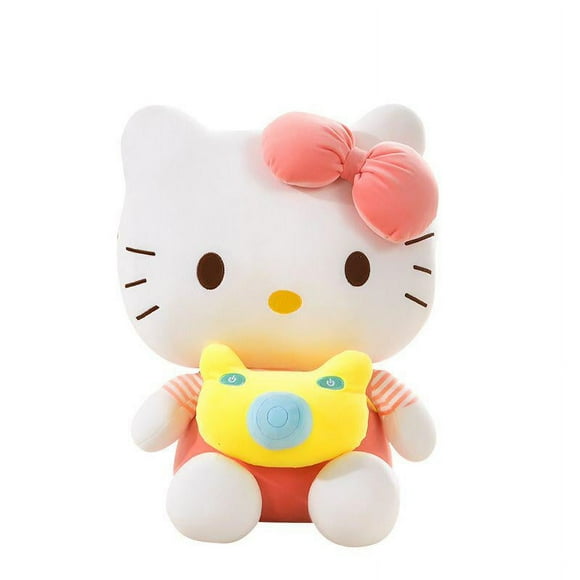 Hello Kitty Plush Toys, Camera Cat Cute Soft Doll Toys, Birthday Gifts for Girls 21cm
