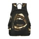 thumbnail image 1 of Disketp Golden Lips Modern Sculpture Mochila Ligera e Impermeable, Mochila de Día Resistente para Viajes, Senderismo y Uso Diario para Hombre y Mujer, 1 of 7
