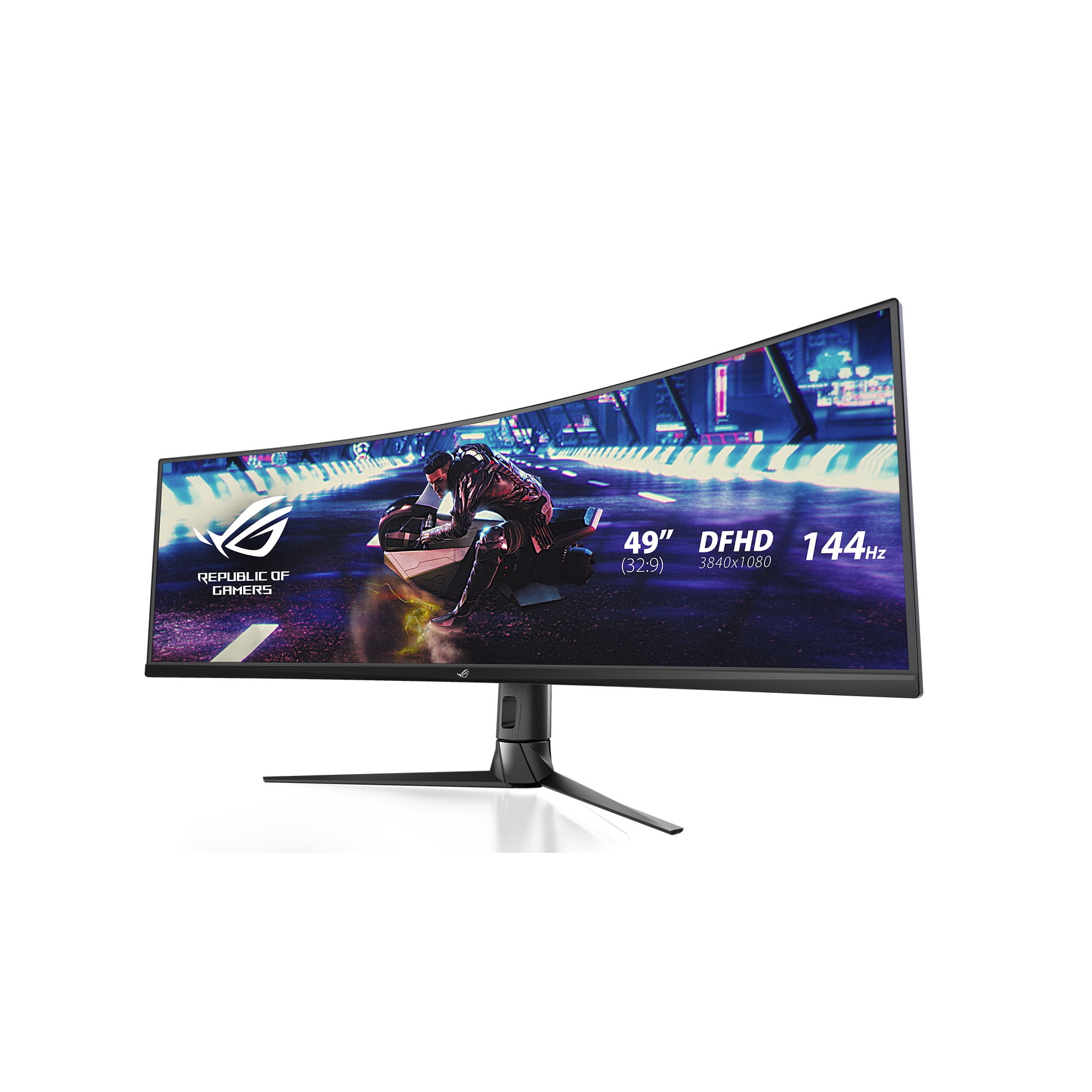 Photo 1 of Asus ROG Strix XG49VQ 49” Curved Gaming FreeSync Monitor 144Hz Dual Full HD HDR Eye Care with DP HDMI Black

