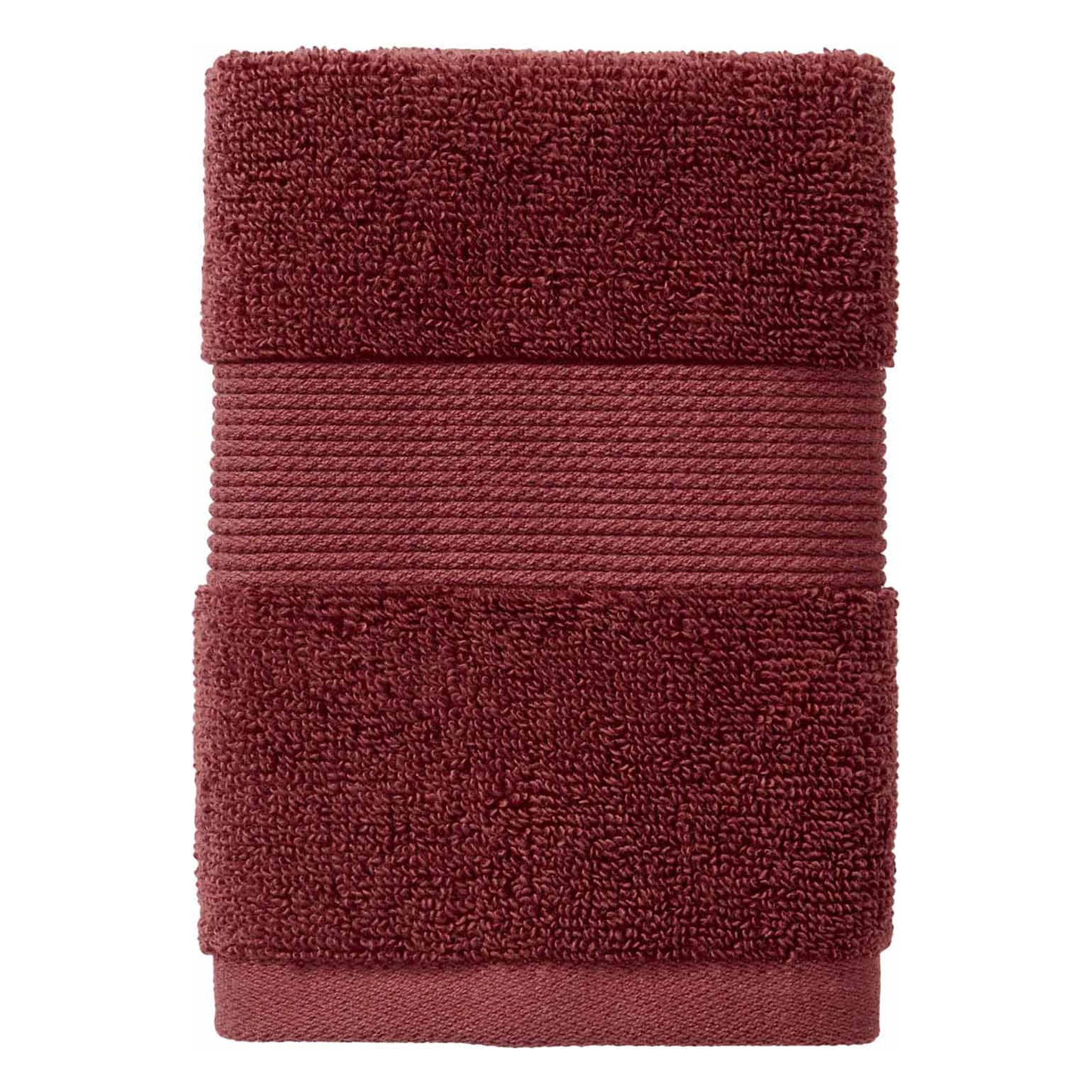 Better Homes & Gardens Signature Soft Solid Cotton 6 Piece Bath Towel Set,Deep Redwood