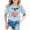 Light Blue, variant on XEGLSBU Girls Short Sleeve Shirts Size 8-9 Girls Casual Short Sleeve T Shirt with Print Crew Neck Tee for Kids Daily Wear Black Size 12-14 Years
