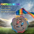 thumbnail image 4 of Medallas De Fútbol Medallas conmemorativas de deportes de fútbol Regalo de recuerdo resistente al desgaste (Bronce), 4 of 7