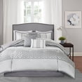 thumbnail image 6 of 7 Piece Comforter Set Grey Cal King, 6 of 7