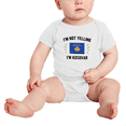 thumbnail image 2 of I'm Not Yelling, I'm Kosovar Baby Bodysuit Newborn Clothes Outfits (White, 3-6 Months), 2 of 5