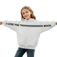 thumbnail image 1 of Sudaderas con capucha para niños y niñas, sudaderas casuales de manga larga, lindas sudaderas de gran tamaño con bolsillo de polar, chaquetas para niñas, 1 of 6