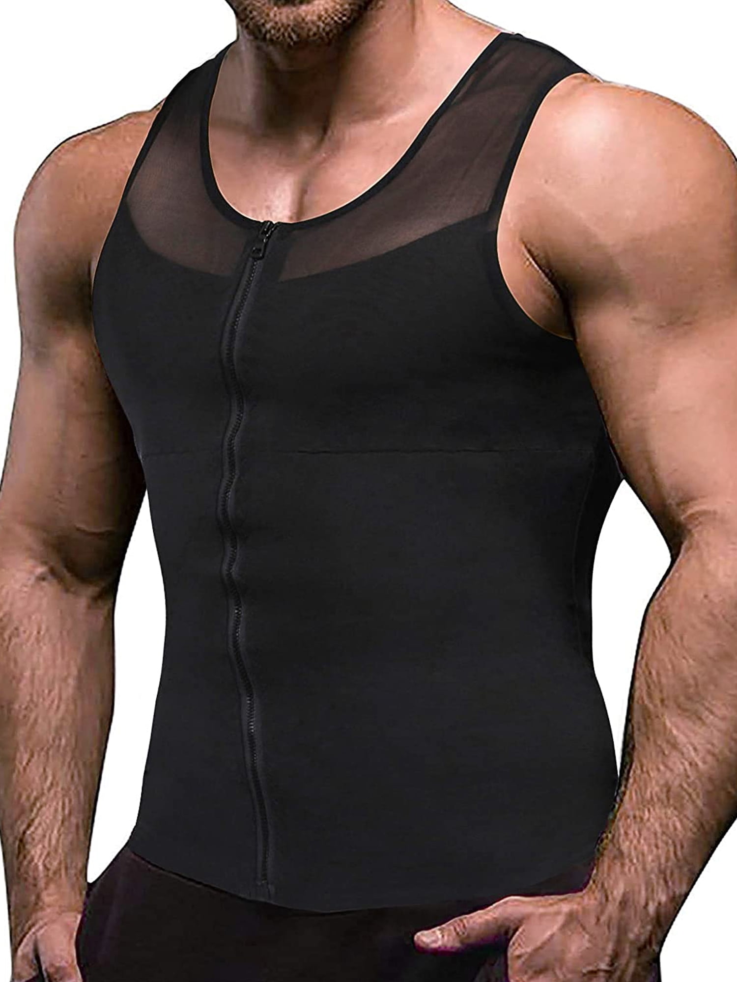 Classix Men Body Toning T-shirts UltraDurable Gynecomastia Compression Shapewear 