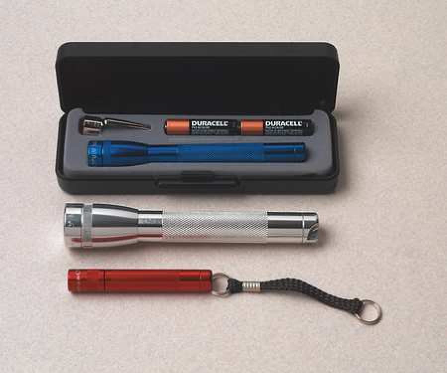 Maglite 116-569 Ultra Mini MagLite Blue Flashlight w/Belt Clip & 2 AAA Batteries 
