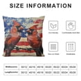 thumbnail image 5 of Pillow Covers American Flag Throw Pillowcase Cushion Case Farmhouse Decorations for Sofa Couch, 5 of 5