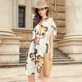 thumbnail image 3 of Beach Vacation Clothes Kimono Cardigan Loose Swimsuit Cover Up for Women Cute Baby Tiger M, 3 of 6