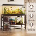 thumbnail image 2 of Bestier 55 Gallon Fish Aquarium Tank Stand with Power Outlets, 3-Tier Heavy Duty Metal Reptile Stand Reversible Storage Shelf, 2 of 8