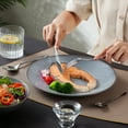 thumbnail image 6 of vancasso 48 Piece Silverware Sets , Stainless Steel Knife and Fork for 12，Silver Round handle, 6 of 6